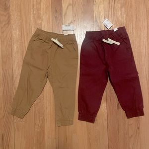 2 pairs toddler cargo joggers BRAND NEW